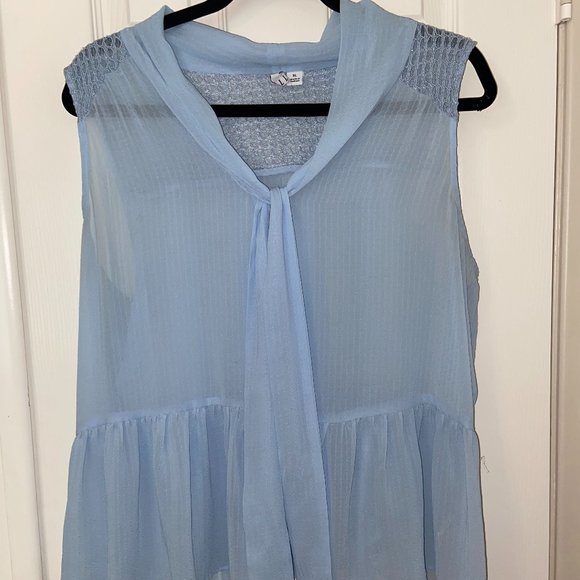 Elle Tops - XL Blue Elle Blouse